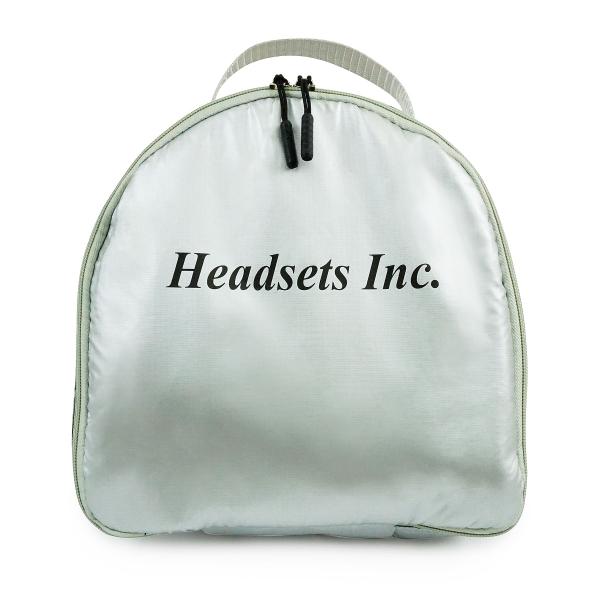 Gepolsterte Headset-Tasche (silbernes Ripstop-Nylon)